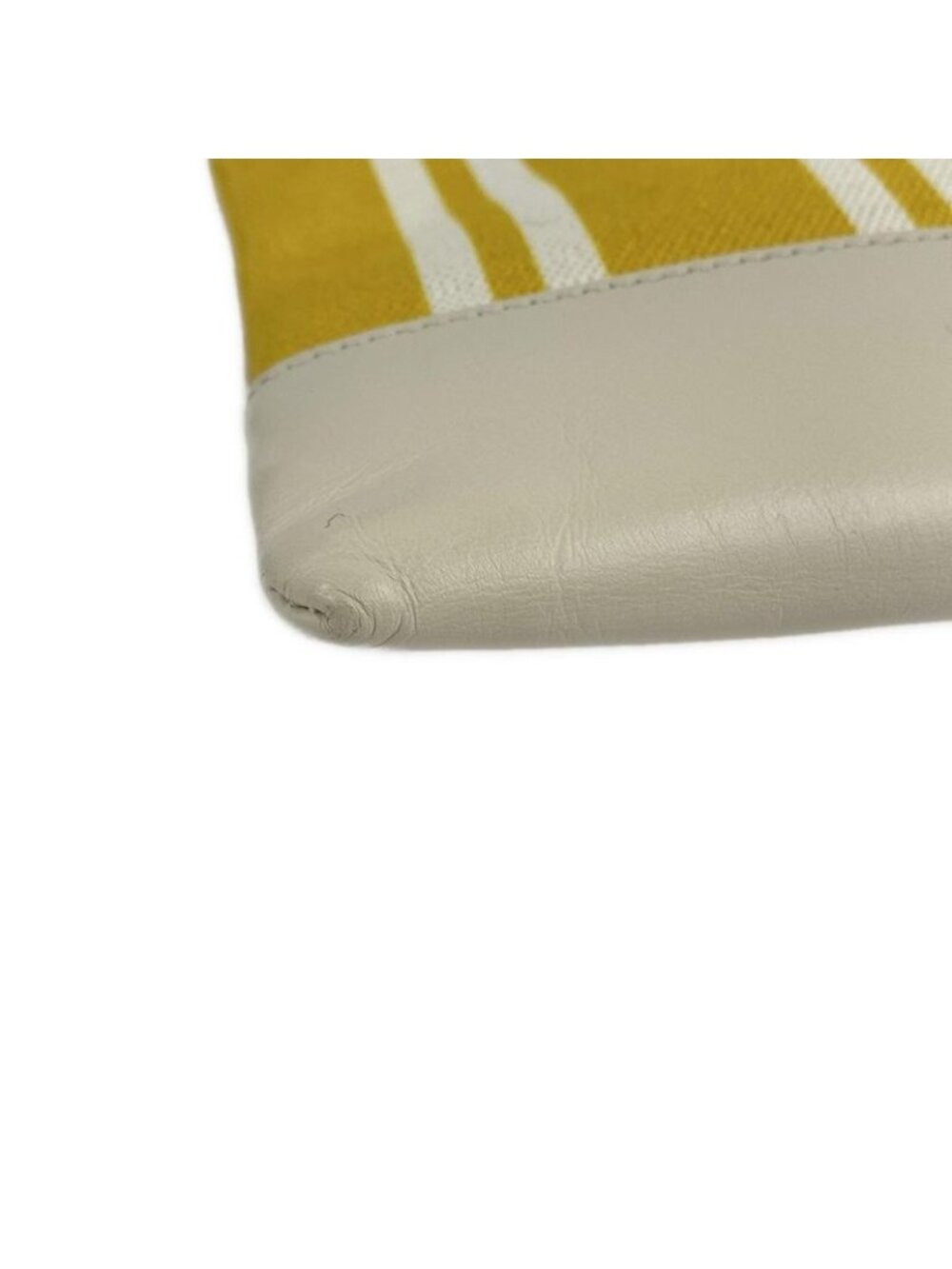 Balenciaga Clutch Navy Clip M Yellow White Leather - Picture 6 of 15